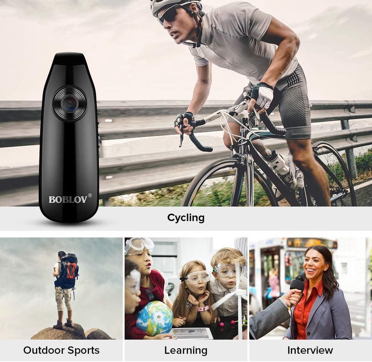 Actiecamera - Recorder - HD sportcamera - Videocamera, DV en voice recorder in één Actiecamera - Recorder - HD sportcamera - Videocamera, DV en voice recorder in één