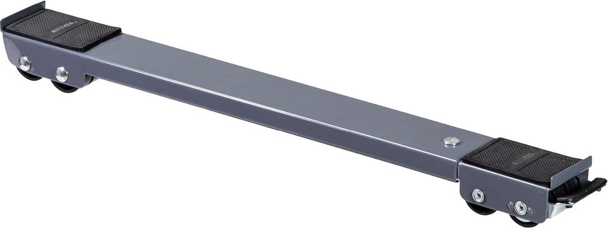 Verstelbare transport dolly met remmen - laadvlak 45-70 cm - 500 kg - voor goederen van verschillende afmetingen