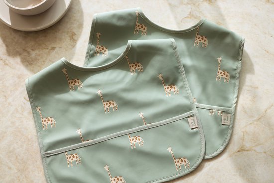 Jollein - Baby Slab Waterproof - Slabbetjes - Jungle Jambo - 2 Stuks van Jollein — afbeelding 5