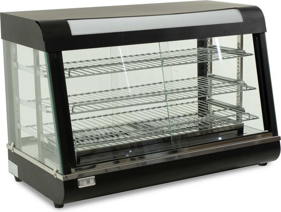 HCB® - Professionele Horeca Warmhoudvitrine - 230V - RVS / INOX - 48x90x61 cm (DxBxH) - 21 kg - 4331 — afbeelding 5
