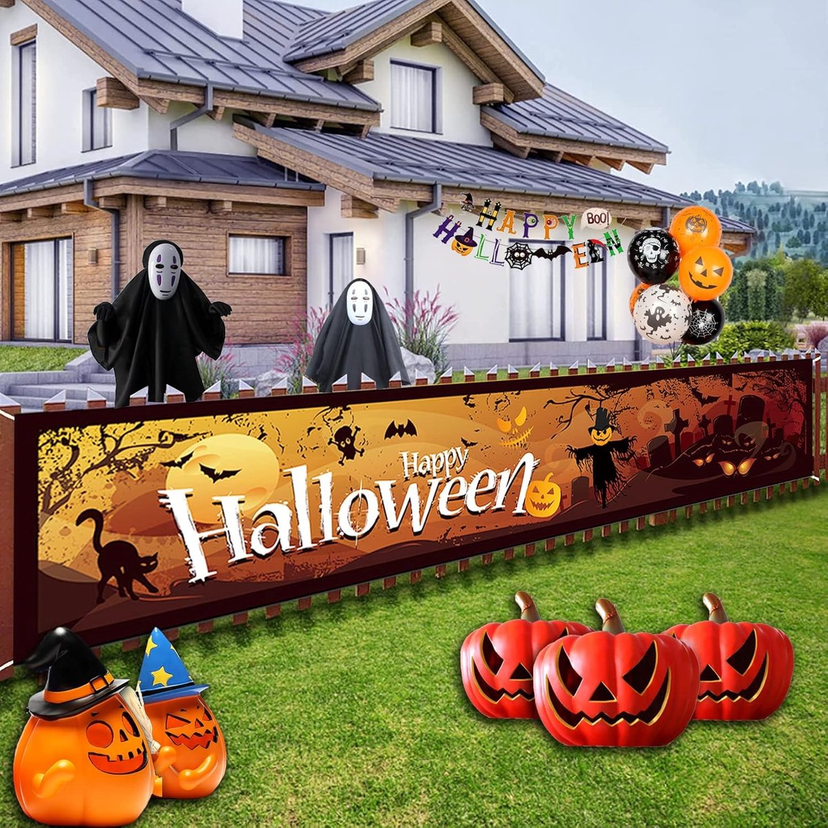 Solacis Halloween Decoratie - Raamsticker - Halloween versiering - Horror - Eng - Must have voor halloween!