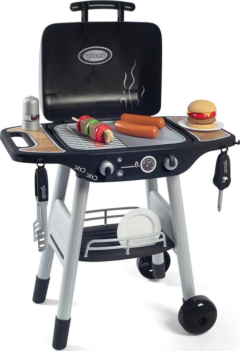 Grill Barbecue met 18 accessoires en magische vlammen - Geschikt voor kinderen vanaf 3 jaar.