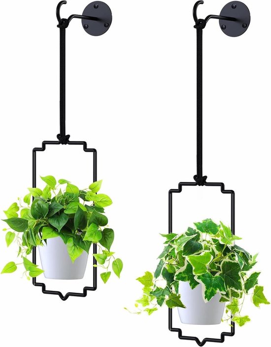 GUGUGO Kleurrijke bloemen plantenbakken schattige unieke regenboog plantenbak met drainage, vintage retro eclectische bloem plantenpotten voor kamerplanten en vetplanten, Boho moderne woondecoratie