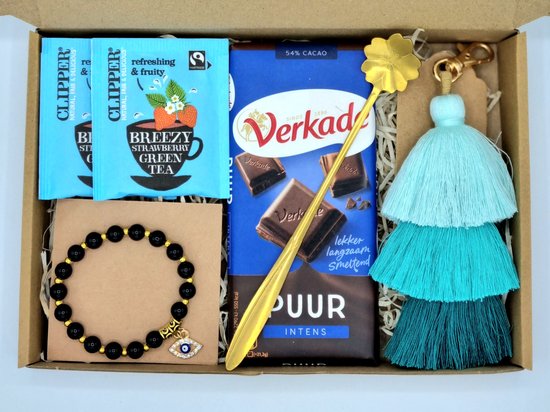 RituwellGift Geschenkset Vrouwen - Nr. 6 |- Cadeau voor Vrouw - Verwenpakket - Cadeaupakket - Giftset - Verjaardag - Moederdag - Sleutelhanger - Natuursteen Kralen Armband - Valentijn Cadeautje voor Haar - Kerstpakket Vrouw - Cadeau Vriendin