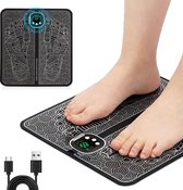 Bol.com Massage Apparaat Voetmassageapparaat EMS elektrisch opvouwbaar draagbaar doorbloeding spierpijn verlichting 8 modi 19 in... aanbieding