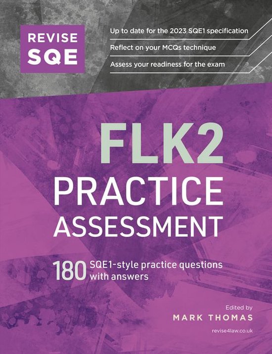 Revise SQE FLK2 Practice Assessment 2025/26 - cover