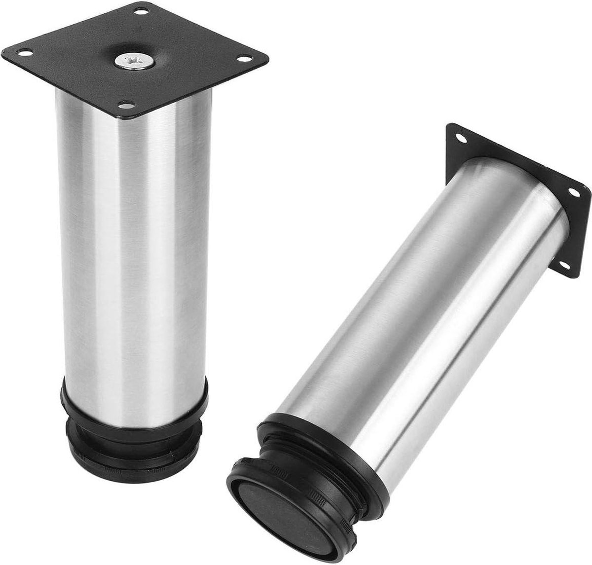 Meubelpoten zwart, verstelbare meubelpoten, 4 stuks meubelpoten, hoogte: 8-15 cm, bankpoten, ronde kastpoten, salontafel, poten, tafelpoten, aluminium | geanodiseerd oppervlak (8 cm, zwart Meubelpoten zwart, verstelbare meubelpoten, 4 stuks meubelpoten, hoogte: 8-15 cm, bankpoten, ronde kastpoten, salontafel, poten, tafelpoten, aluminium | geanodiseerd oppervlak (8 cm, zwart