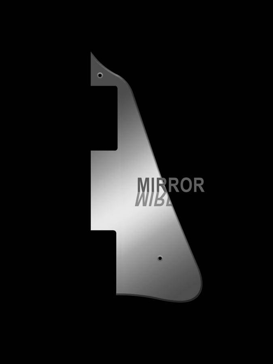 Boston LP-213-MC pickguard, LP-model, standard, 2 ply, mirror chrome