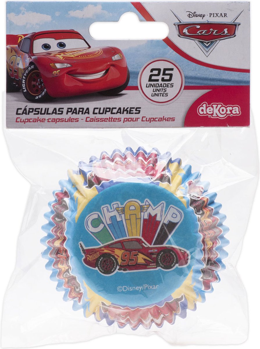 Dekora Baking Cups - Disney Cars - pk/25 - Cupcake Vormpjes