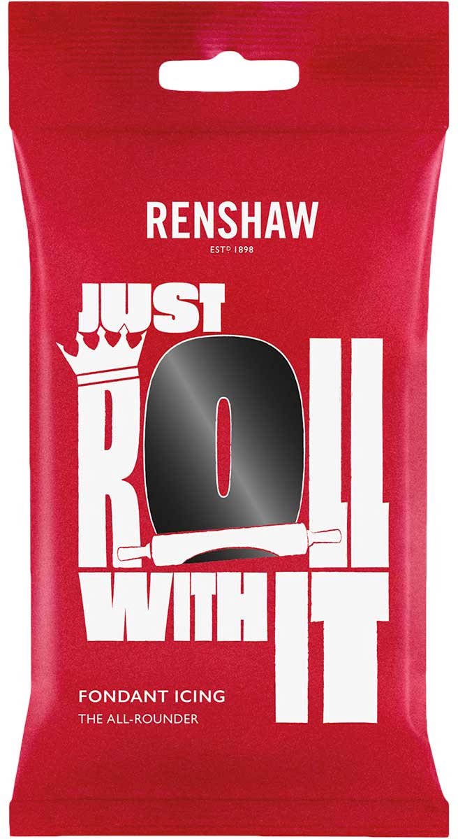 Renshaw Fondant - Zwart - 1kg