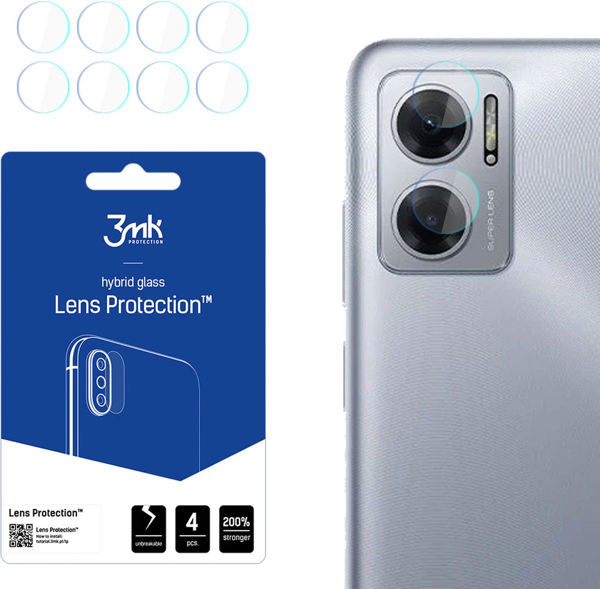 Xiaomi Redmi Note 11E 5G/Redmi 10 5G - 3mk Lens Protection