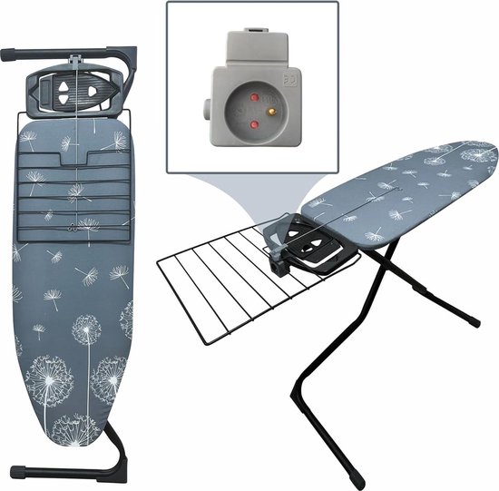 BRABANTIA Strijkplank B 124x38 cm Metallic