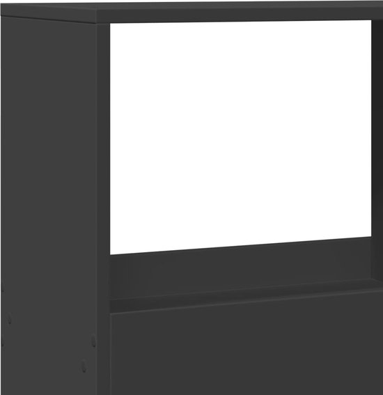 vidaXL Boekenkast 100x33x125,5 cm bewerkt hout betongrijs
