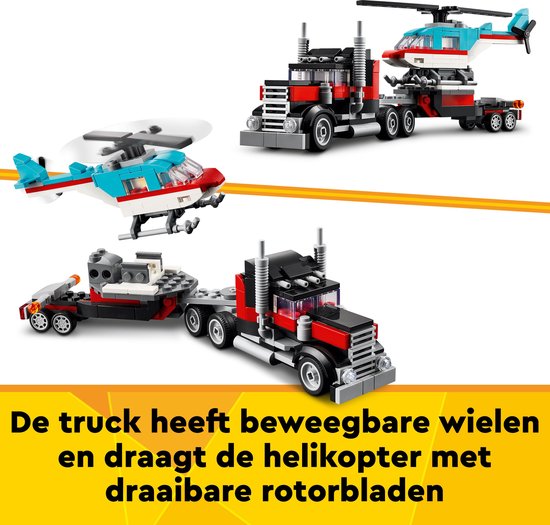 LEGO Creator 3in1 Truck avec hélicoptère - 31146