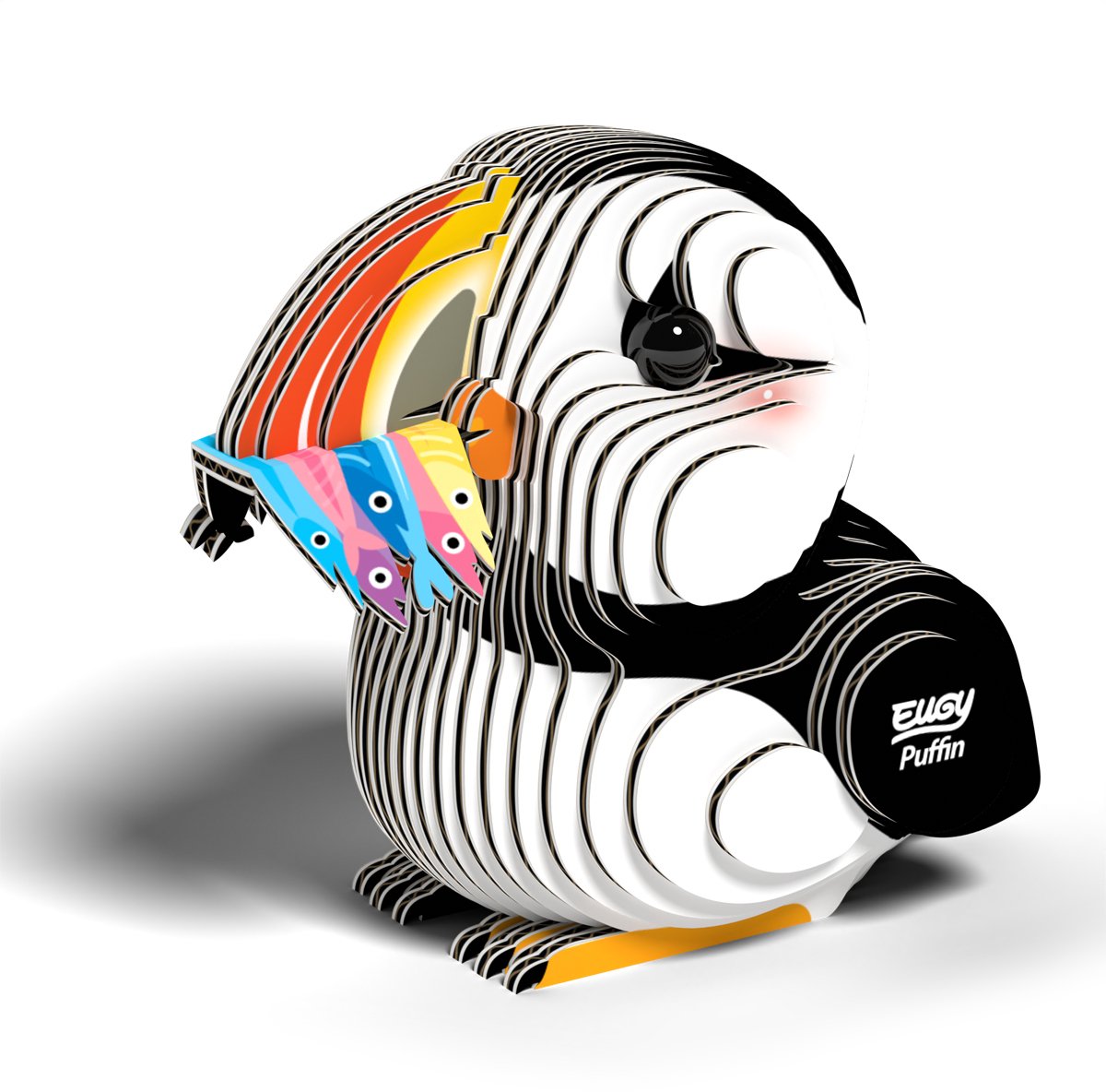EUGY 3D Puzzel - Papegaaiduiker - Vogels - Duurzaam - Verzamel Ze Allemaal - 6 Jaar — afbeelding 8