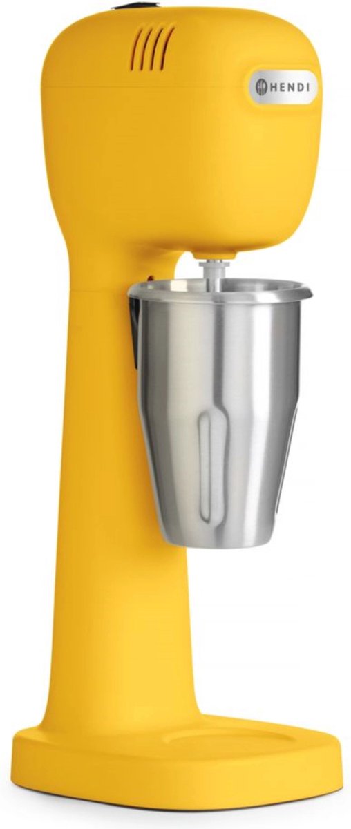 Hendi Milkshake Maker - Geel - Professionele Milkshake Machine - 095 Liter - 230V / 400W - 17x196x(H)49cm