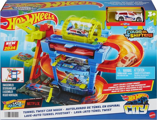 Hot Wheels City Tunnel Twist Car Wash - Racebaan van Merkloos — afbeelding 2