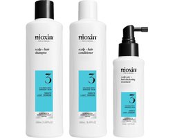 Nioxin System 3 – Trial Kit – voor Gekleurd Haar – Anti Haaruitval – Dunner Wordend Haar – 150+150+50ml