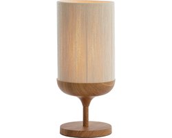 Light & Living Tafellamp Dania - Crème/Naturel - Ø22.5x50cm - Modern