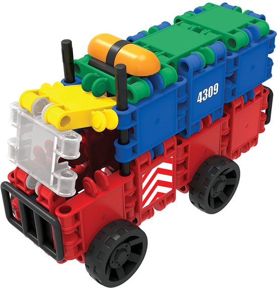 Clics Build & Play 8-in-1 bouwblokken– DUURZAAM SPEELGOED gemaakt van GERECYCLEERDE kunststof- bouwset 5 in 1 - speelgoed 4,5,6,7,8 jaar jongens en meisjes- educatief speelgoed- Montessori speelgoed- constructie speelgoed