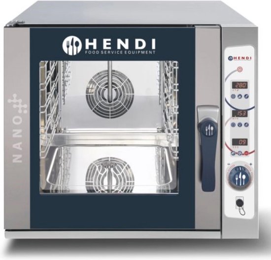Four vapeur à convection Nano Digital 5x Gn2/3 - Hendi- 400 V/5 400 W - 720 x 772 x (h) 650 mm - Four Horeca