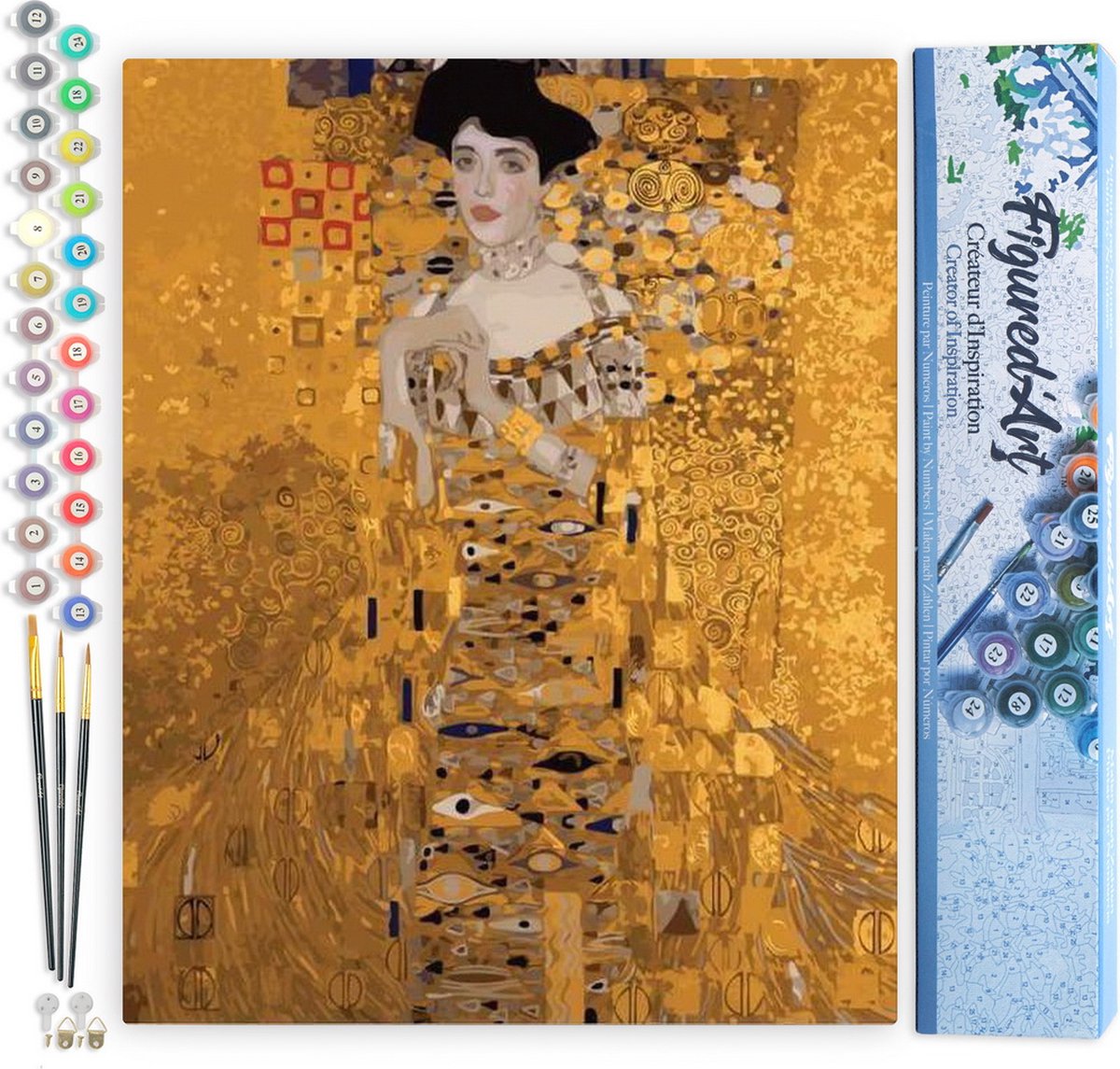 Schilderen op Nummer - Gezicht en Bloemen – Figured'Art
