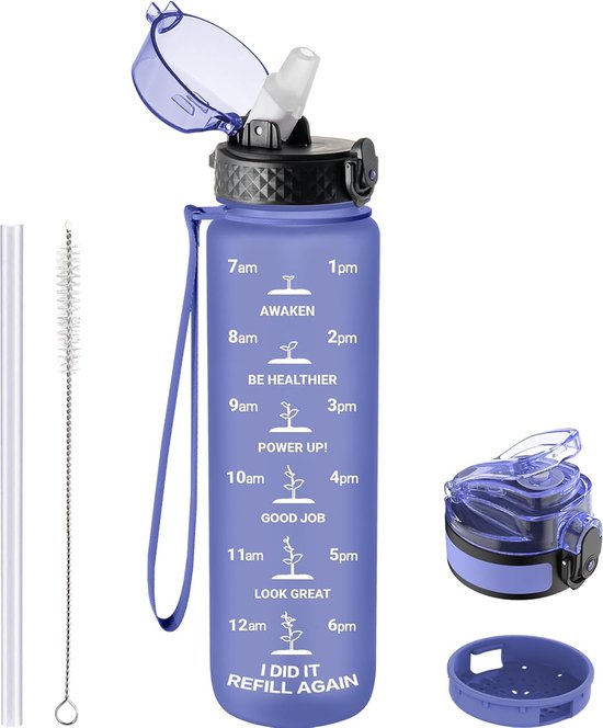 Flintronic Opvouwbare waterflessen, 2-delige zachte fles, BPA-vrij Flintronic Opvouwbare waterflessen, 2-delige zachte fles, BPA-vrij