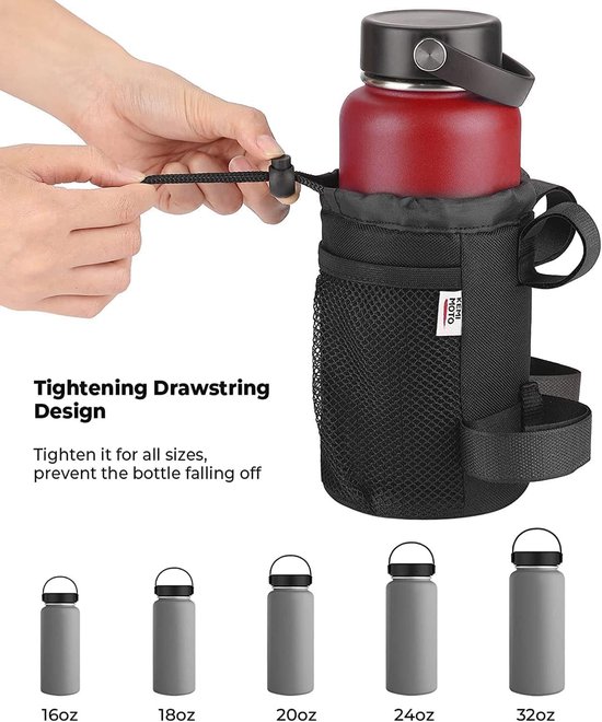 Porte-bidon Vélo Réglable En ABS/PC – Extensible De 5,5 à 8,5 Cm, Hauteur 17cm, Léger 36g, Pour Cadre Avec Trous De Montage