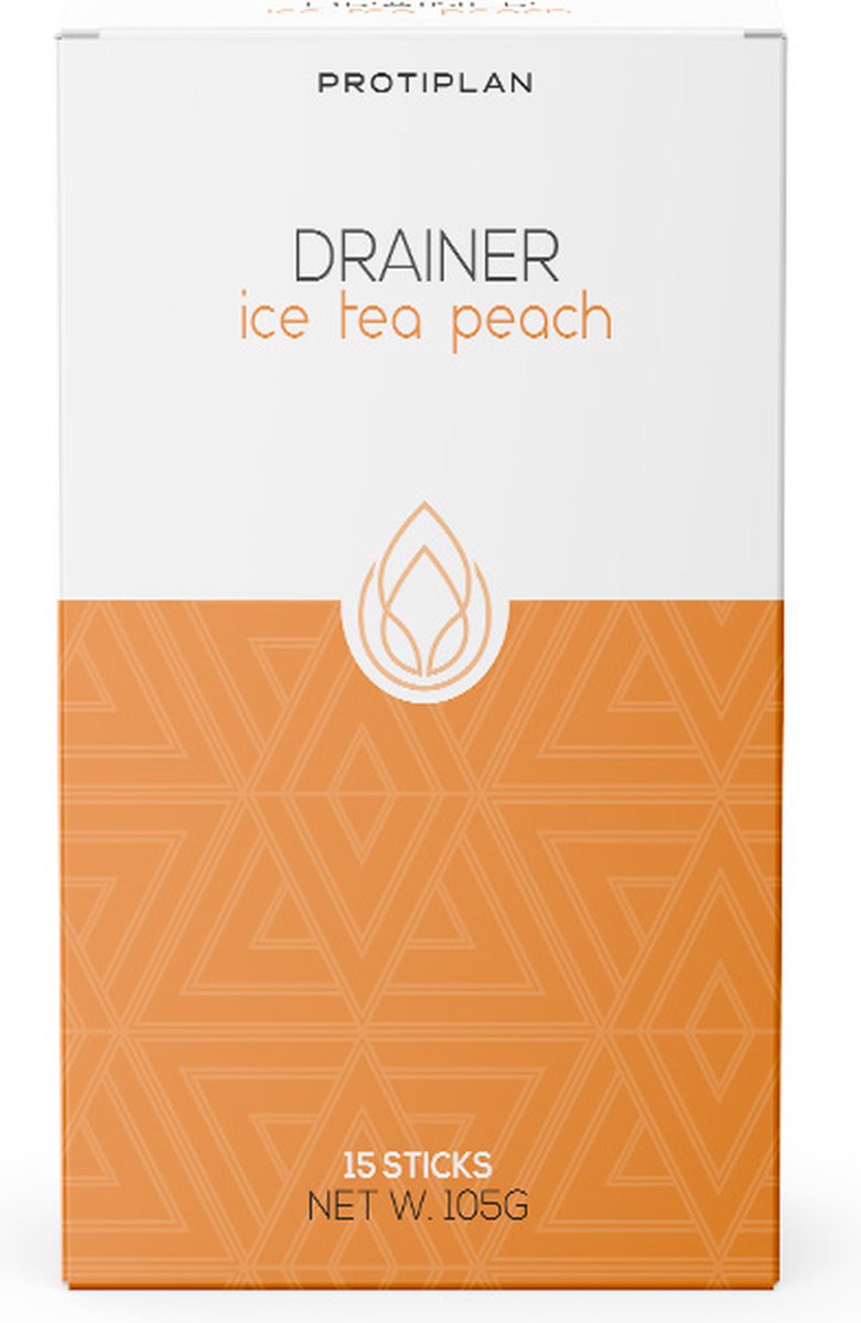 Goedkoopste Protiplan | Drainer Ice Tea Peach | 15 Sticks | 1 x 105 gram