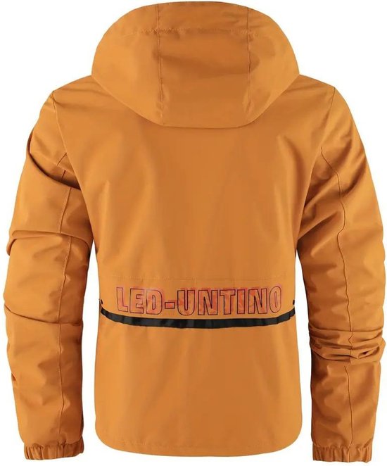 Coupe-vent Nivard pour homme - Parka - Printemps et automne - Veste - Adulte - Coupe-vent - Plein air - Oranje - Taille M