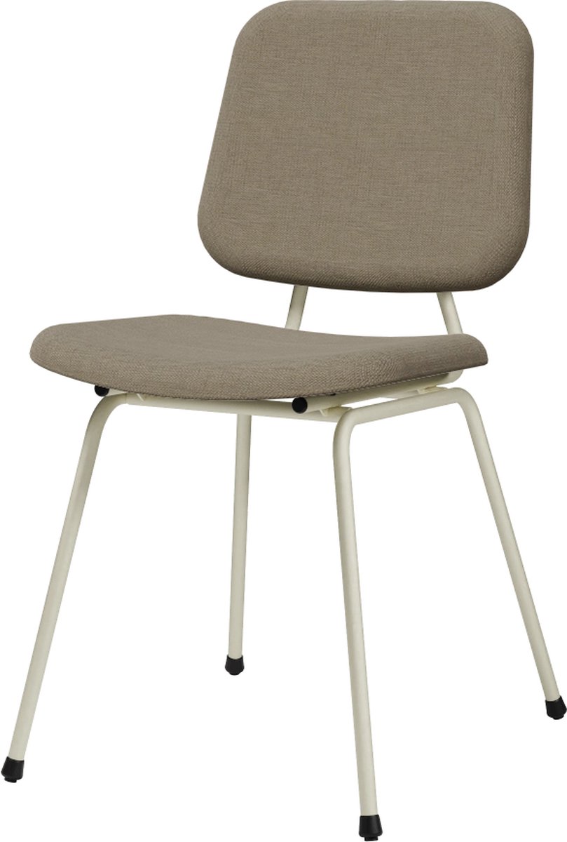 Design In Box - Eetkamerstoel - Eetstoel - Wit/Groen - Metalen Poten