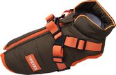 Dogs&Co Warme Hondenjas Groen/Oranje 2025 model Maat XXL Ruglengte 42cm en Borstomvang 56cm