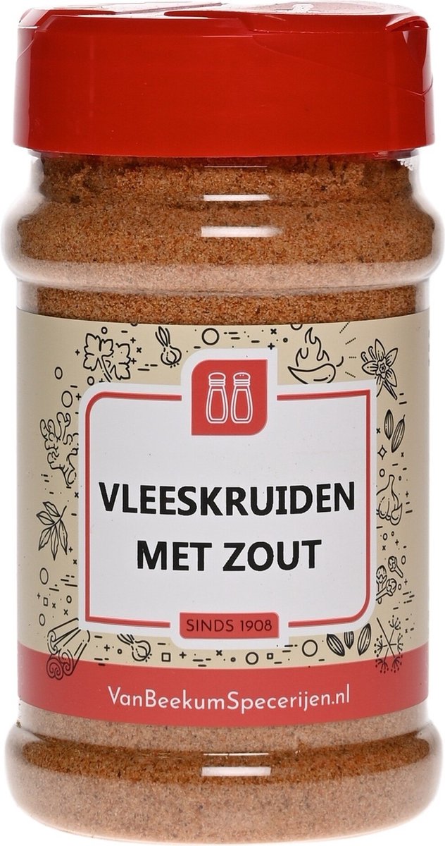 Goedkoopste Van Beekum Specerijen - Vleeskruiden Met Zout - Strooibus 230 gram