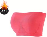 Nivard BH sans armatures - Sans Bracelets - Soutiens-gorge -gorge Push -up - Soutien-gorge Comfort - Confortable - Solide - Rouge - Taille XXL