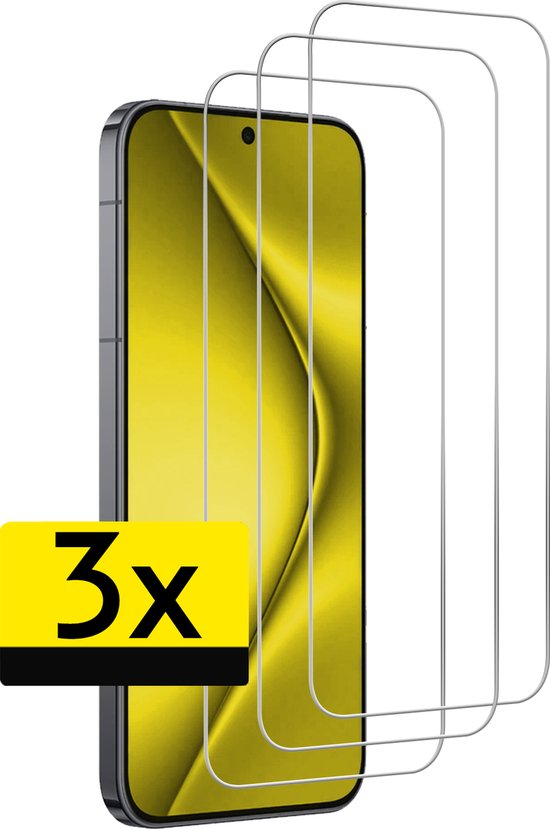 Protecteur d'écran - Convient pour - Huawei Pura 70 - Protecteur d'écran en Glas trempé - Protecteur d'écran adapté pour Huawei Pura 70 Glas de protection d'écran - 3 pièces
