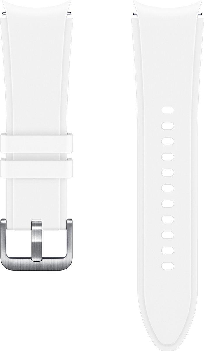 Samsung Galaxy Watch4 Ridge Sport Bandje 20mm Maat S/M - Wit