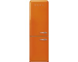 Smeg FAB32LOR5 - Koel- en vriescombinatie - Scharnier links - Oranje