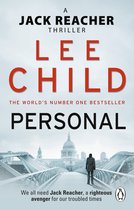 Boekcover van 'Personal', een Jack Reacher thriller van Lee Child. Een man staat op een brug met uitzicht op Londen.
