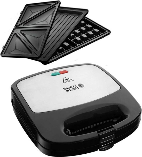 Solis Grill & More 7952 Contactgrill En Sandwichmaker, Keukenapparaten, Grill Met Afneembare Platen Traploze Temperatuurregeling In Hoogte Vergrendelbare Bovenplaat Met Sandwichplaten