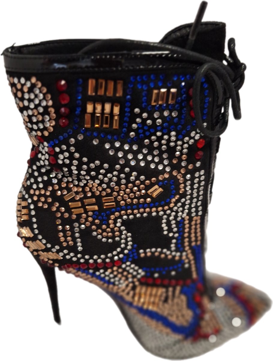 RUON -LUXE ENKELLAARSJE- MULTICOLOR STRASS& BEATINGS-36