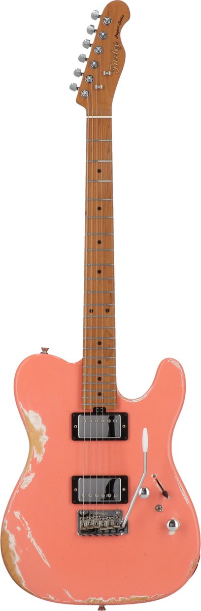 Fazley Project P1 Flashback T Shell Pink Limited Edition elektrische gitaar met deluxe gigbag
