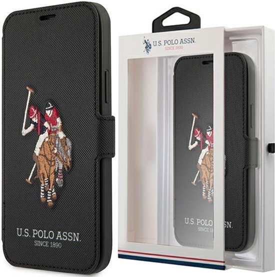Foto: Us polo usflbkp12lpugflbk iphone 12 pro max 6 7 zwart zwart boek polo borduurcollectie