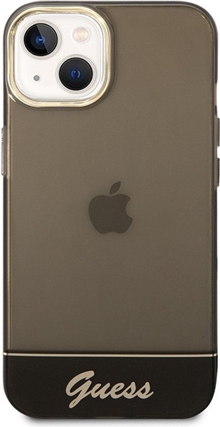 Étui arrière translucide Guess pour Apple iPhone 14 Plus (6,7") - Zwart