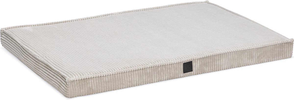 DbL Ribbed Orthopedisch - Benchkussen - Lichtgrijs - 108x69x8cm - Groot