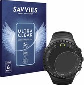 Savvies - Protection d'écran pour Suunto Core All Black - Film de protection transparent (6 pièces)
