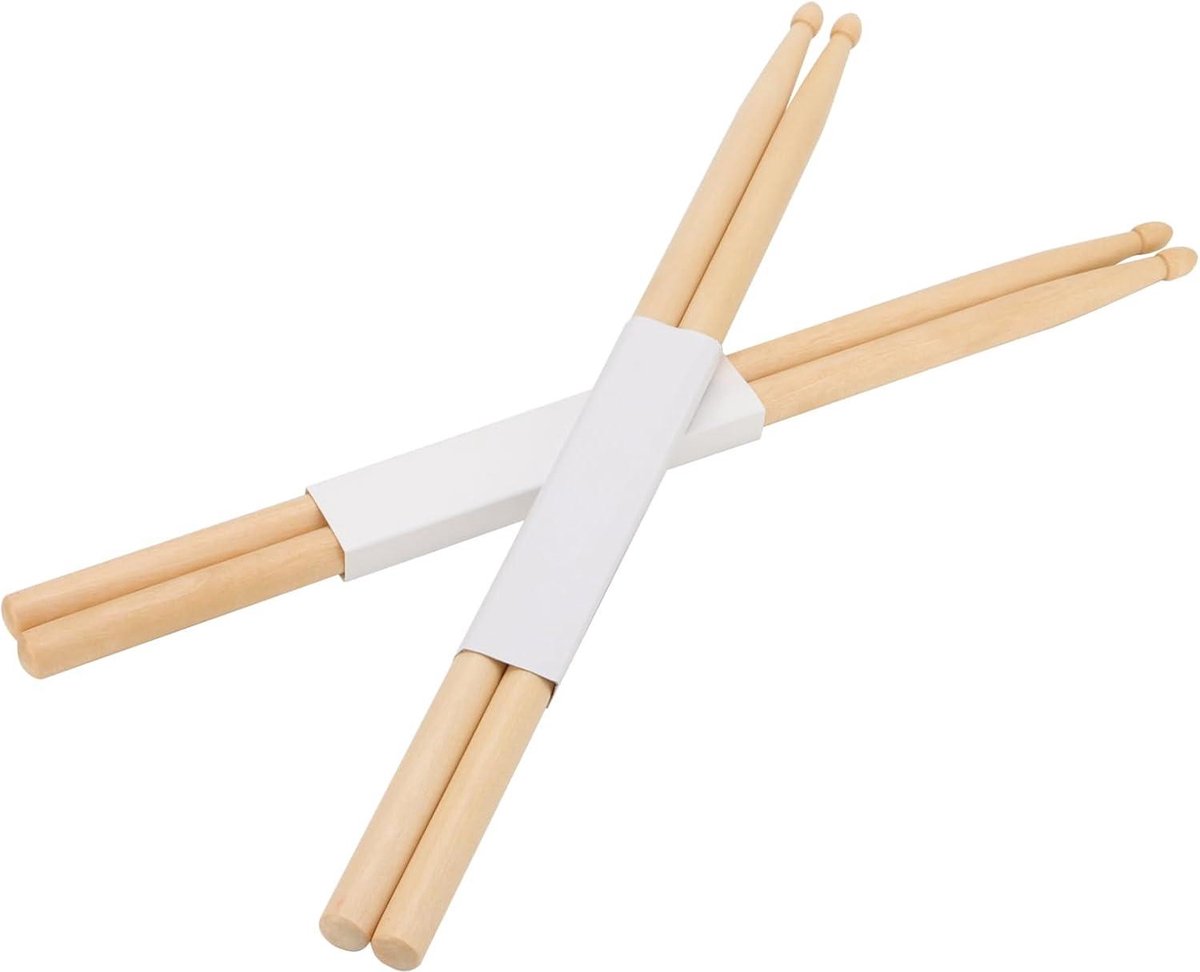 MANCHAP 20 Paar 5A Drumstokken - Esdoorn Houten Drumsticks Met Houten Tip Voor Oefenen En Optreden