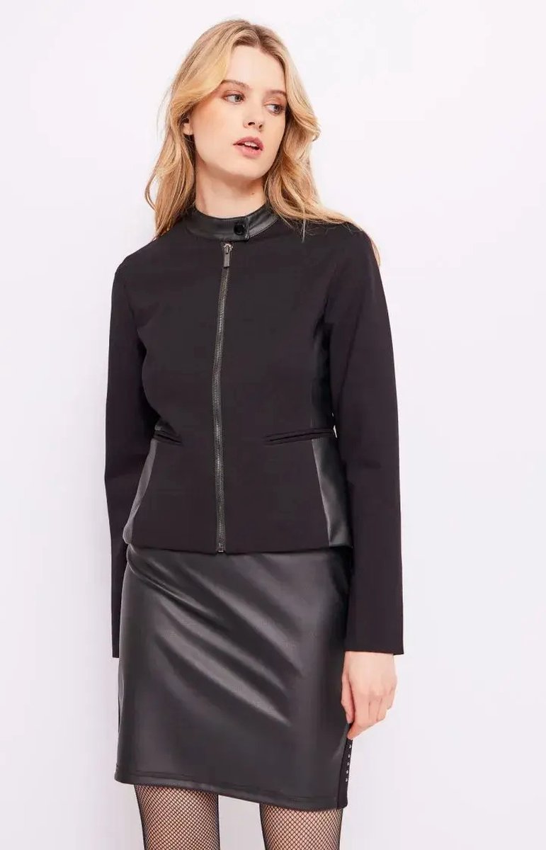 GAUDI - Women's faux-leather jacket BD34004 Black
