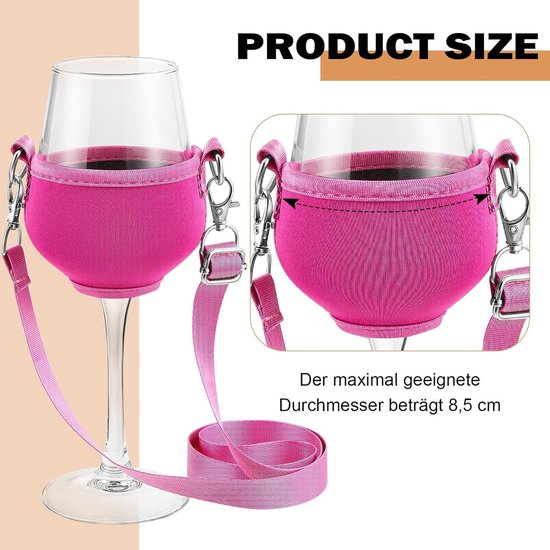 Wijnglashouder - Grootouders, hang glazen aan een fles wijn