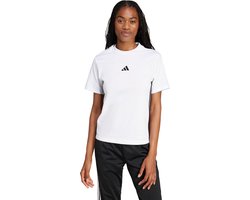Adidas Adidas Sportswear Essentials 3-Stripes Katoenen T-Shirt - Dames - Wit