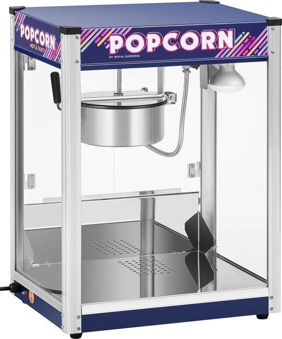Popcornmachine blauw - 8 ons - Royal Catering — afbeelding 3